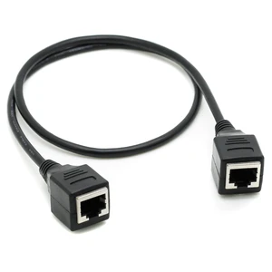 Ethernet Extension Cable Ethernet LAN Female to Female Network Cable RJ45 Cat6 Extension Patch Cable Extender Cord