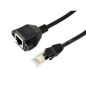 RJ45 Ethernet Extension Cable, Nickel-plated Iron Shell Protection, Effective Interference Shielding, Flexible PVC Jacket