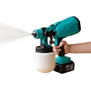 Electric Small Spray Gun High-Pressure Portable Paint Latex Household Industrial Battery-Powered High Atomization