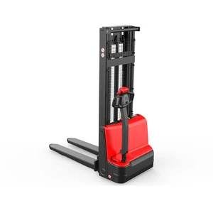 Economical 1.5 Ton Full Electric Pallet Stacker 1500kg Battery Powered Warehouse Forklift
