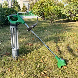 21V Industrial Grade Cordless Electric Grass Trimmer Garden Tools with Rechargeable Battery Telescopic Handle Weed Brush Cutter