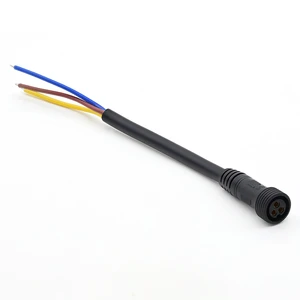 M12 Aviation Cable Connection M12 Led Lighting Wire Male Female Waterproof Double Ended Extension Cable For Automotive Sensors