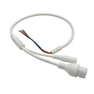 New Arrival CCTV IP Security Camera Wiring Harness White Cable Tinned Copper Conductor PVC Insulation Material Secure Durable