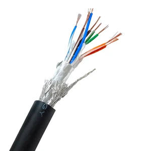 TRVVPS Flexible Towline Cable Shielded Twisted Pair 24AWG Feedthrough Control Wire for EtherCAT Bus Communication System