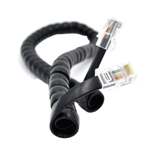 High Speed 8p8c Cat8 Rj45 Ethernet Cable Rj45 Spring Spiral Ethernet Lan Network Wire Telephone Line