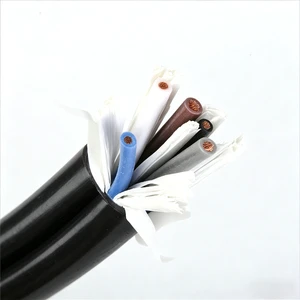 Industrial Power Cable 3Core 4mm2 Premium Grade Copper Oil Resistant Wire for Factory Automation RVV PVC Sheathed Flexible Cable