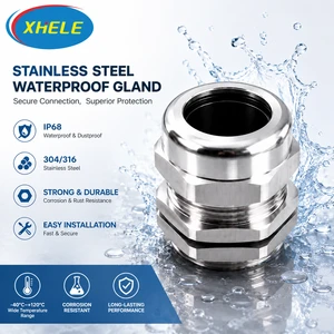 Cost Effective Stainless Steel IP68 Waterproof Low Voltage CE Certified M NPT G PG Connector for Electrical Cable Gland