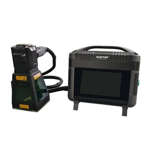 30W Lithium Battery Portable Small Mini Metal Iron Aluminum Fiber Laser Marking Engraving Machine New Easy to Operate DST