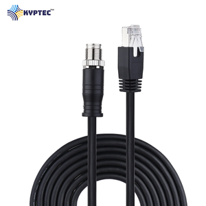 RJ45 to M12-8P X-Coded Industrial Camera Cable Reliable Connection High Performance Vision System Cable