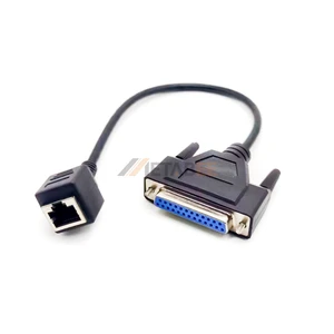 DB25 To RJ45 Wire Cable For ILDA Network Null Modem Adapter