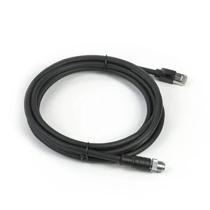 Factory OEM CAT5E M12 Industrial Ethernet Cable SFTP RJ45 Connector X Code 8Pin PVC Jacket 26AWG Drag Chain
