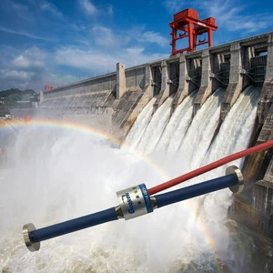 Dam Concrete Embedded Vibrating Wire Strain Gauge with Thermistor for Hydropower Mass Concrete IP68 Sensor