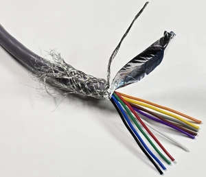 Industrial Grade 8723 RS485 Copper Control Cable Multi-core Shielded Design for Factory Automation Robot CNC Machine Wiring