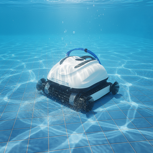 Professional High Quality Eco-Friendly Wired Pool Cleaning Robot High Suction Automatic Vacuum 105ft Anti-Twist Cable IPX8