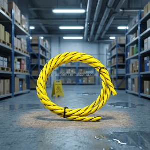High Sensitive 5mm Non-locating 2-Pins IP TCP Water Leak Detection Alarm Sensor Cable with Male Connector 500M Detection Range