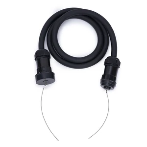 19-Pin Industrial Power Cable Connector Male to Female High Voltage 13A 6 AC Outlets IP44 Rated 1.8m for Industrial Equipment