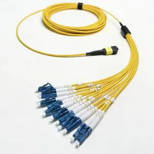 24 Core MTP MPO Patch Cord LC Duplex SM Multi Core Fan Out Breakout Cable 8Cores 9/125 Singlemode Fiber Optic Patch Cord
