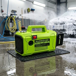 Powerful 1800W Upright High Pressure Washer 150 Bar 12V Lithium Battery-Powered HC-10 Car Wash Machine 1 Year Warranty for Home
