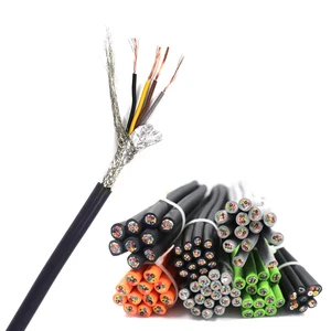 0.5 0.75 1 1.5 2.5 4 Multi-core Signal Control Cable Shield RVVP Wire Shielded Cable Instrument Flexible Robot Tow Chain Cable