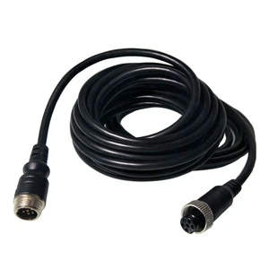 HYFMDVR 5m 6-core Surveillance Network Camera Extension Cable Car Aviation Head Shielding Semi-trailer Aviation Cab