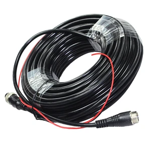 M12 4 Pin Aviation Cable with Trigger Control Extension Cable for Car Rear View Reversing Camera