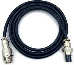 M12 Cable 6 Pin Male to Female Waterproof Aviation Sensor Cable Plug Shielded Injection Moulding Industrial Electrical PVC Cable
