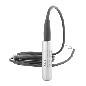 IP68 Submerged 10m Vented Cable-Attached Submersible Water Level Sensor Probe with 0.5%FS Accuracy 24V DC Power Supply