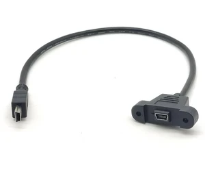 2.0 USB Network LAN Extension Adapter Cable with Screws 30CM