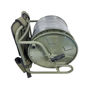 BackPack Field Deployable Fiber Optic Cable Reel Portable Tactical Cable Spool Cable Terminated With HXB13 Hardened Connector