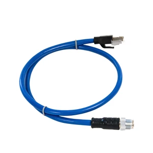 Hot Sell M12 X-Coded 8 Pole to RJ45 Ethernet Cable Industrial Network Applications Cat5e Pure Copper SFTP Shielded 10 Gbps