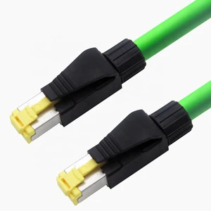 Industrial Waterproof 4pin RJ45 Male to Male Shielded ProfiNet PVC Cat5e Ethernet Cable