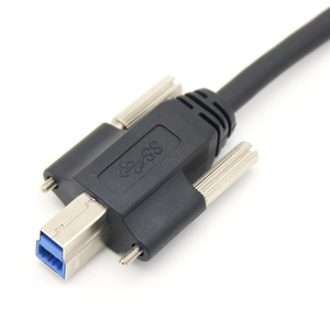 Custom Industrial Camera USB 3.0 Cable with BM to AM Connector Screw Lock PTFE PVC Nylon Insulation Materials