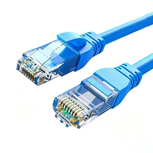 Kneysum Made China 1m 3m 5m RJ45 Cat6 UTP Solid Copper Patch Cord LAN Ethernet Computer Extension Network Communication Cables