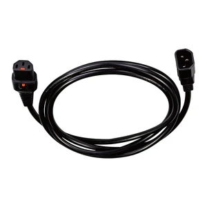 Power Cord Electrical Supply 3G 1.5mm 2 Power Extension Cord IEC Lockable IEC 320 C13 to C14 Power Cable for Computer