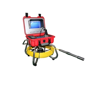 Professional Industrial Waterproof Sewer Pipe Inspection Camera Crawler CMOS Sensor Supports Memory Card Micro SD Data 1 Year
