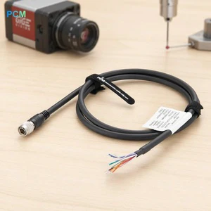 Hirose 12Pin Flying Lead Camera Cable HR10A-10P-12P Power I/O Trigger Wire for Basler FLIR IDS GigE Camera Machine Vision System