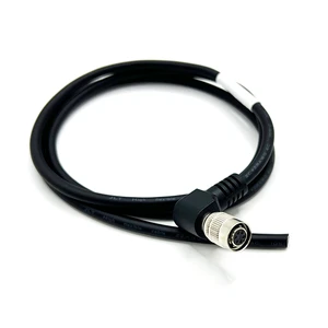Custom Hirose 6-Pin Elbow to DC Power & IO Trigger Signal Cable for Industrial Cameras Keyence Basler JAI Sony