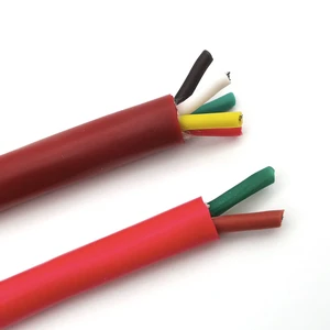 Silicone Rubber Control Cable, Flexible Multi Core 450/750V 1 2 3 4 5 Core High Temperature Resistant Electrical Wire