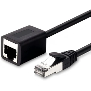 Cat6 FTP Male to Female Extension Cable 23AWG RJ45 Shielded M-F Patch Cord 250MHz Gigabit Ethernet 1M/2M/3M/5M/10M