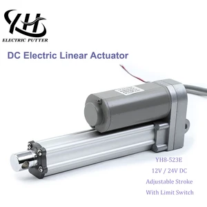 Direct Factory Sale YH8-525 DC Linear Actuator Brush Motor Brush Commutation Waterproof 24V 800mm Gear Drive for Home Appliance