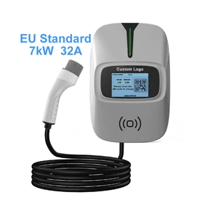 XIANCHI AC 32A 7KW Home Type2 Wallbox EV Charger EV Charging Station EU Standards IP55 CE FCC ROHS UKCA Manufacturer OEM ODM