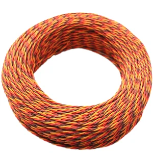 Factory Custom Flexible PVC Twisted 3-Core Servo Signal Extensions Cable Wire Leads for RC Aircraft Models ESC Drones Robots