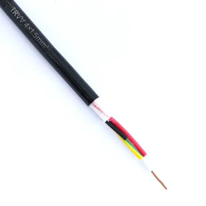 Factory-Spot TRVV4 1.5mm2 Servo Motor Power Control Cable Multi-Core Pure Copper XLPE National Standard Flexible Drag Chain