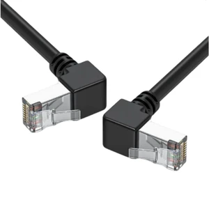 90 Degree Boot St Sm Patch Cord Ethernet Extension Cable Indoor 3m RJ45 Gigabit Network 90 Degree Cat5e Patch Cord Angle Right