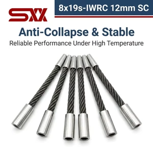 Long Service Life Elevator Steel Wire Rope 8x19S-IWRC 12mm High Speed Lift Cable 1570MPa Traction Machine Hanging Component