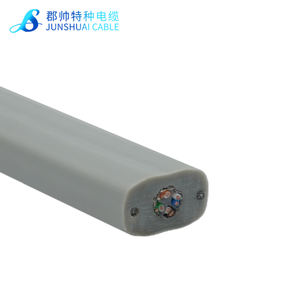 CCTV Traveling Cable Elevator Cable with Ethernet Cable SFTP Copper Conductor 8 Cores PE Insulation PVC Jacket