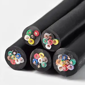 RVV Multi Core Control Cable 8*1.0mm² Stable Signal Transmission Copper Wire for PLC & Industrial Machinery Internal Wiring