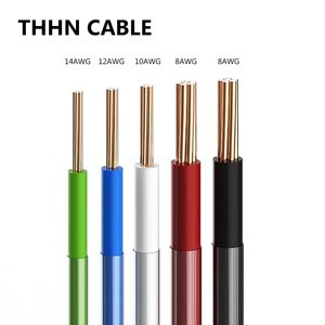 THHN THWN THWN-2 Nylon Stranded Wire PVC Insulation Sheathed Electrical Cable 12AWG 14AWG TC/Copper/CCA Electrical Wire