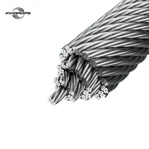 35Wx7 Anti-twist Galvanized High Carbon Steel Non-rotating Compacted Crane Wire Rope Soft Lifting with Welding and High Quality