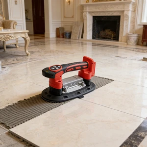21V 220W Tile Vibrator Machine Rubber Suction Cup Double Vibration Block Floor Tile Installation Equipment